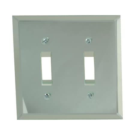 Amerelle Wall Plate, Number of Gangs: 2 gang Acrylic, Clear 66TT